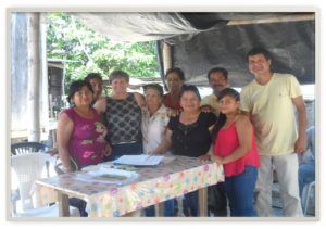 Isabel Matilla en la comunidad de La Papaya, Manabí Ecuador, 2017