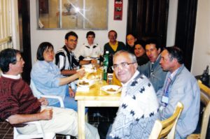 Celebración del 50 cumpleaños de Juan Carlos Pinedo, el 29 de agosto de 1998 